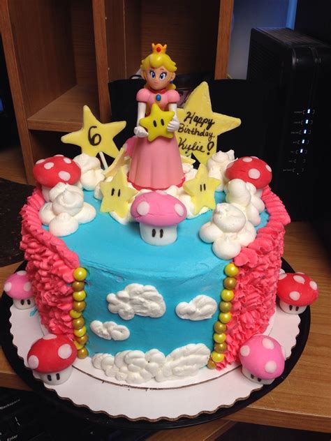 Share the best GIFs now >>>. . Mario and princess peach cake